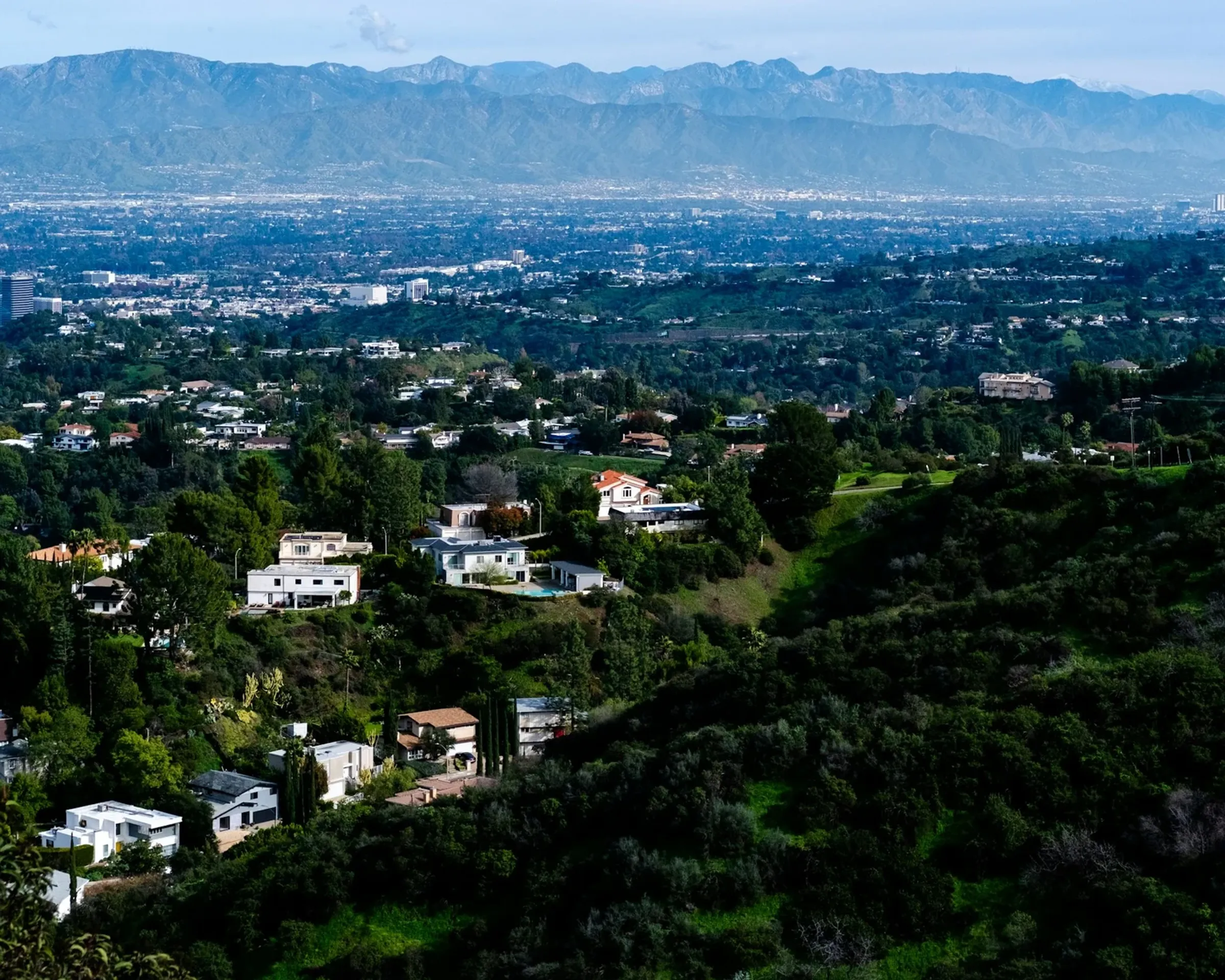 Aerial view of Orange County neighbourhoods served by OC Water Heater Pros